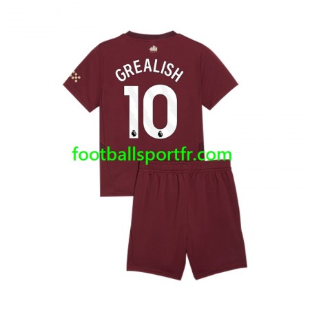 Tenue Manchester City Jack Grealish 10 Enfant Troisieme 2024-2025 Maillot de Foot